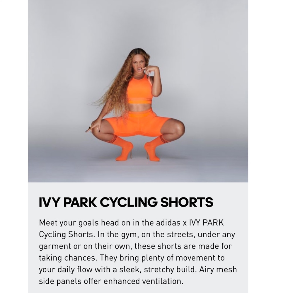 *CONSIDERING ALL OFFERS* Adidas x IVY PARK SHORTS - Picture 1 of 6